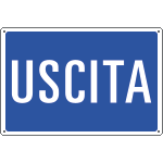 3124 - Cartello informazione USCITA