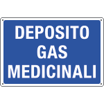 3129 - Cartello informazione DEPOSITO GAS MEDICALI