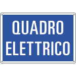 3197 - Cartello informazione QUADRO ELETTRICO