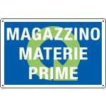 4557 - Cartello QUALITA MAGAZZINO MATERIE PRIME