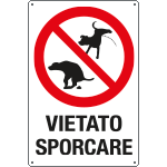 31226 - cartello "VIETATO SPORCARE"