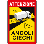 66003 - cartello angoli ciechi per camion in italiano