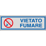 96671 - Etichette argento vietato FUMARE