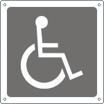 15653KS - Etichetta adesiva informazione disabile