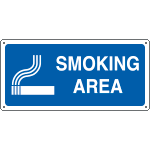 16107W - Cartello informazione SMOKING AREA