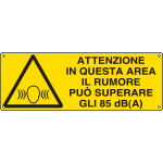 17132KS - Etichetta pericolo attenzione in questa zona..
