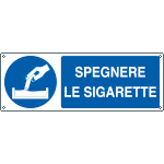 1919KS - Etichetta adesiva obbligospegnere le sigarette