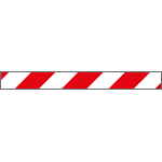 9415P - Pannello autoadesivo righe bianco rosso