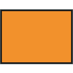 9433L - Pannello adesivo arancio scrivibile per trasporti