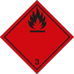 9452J - Etichetta adesiva FLAMMABLE solo simbolo (3)