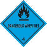 9455D - Etichetta adesiva DANGEROUS WHEN WET (4)