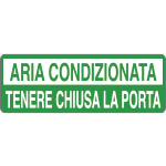 9608AG - Foglio n. 1 etichette adesive fondo verde ARIA CON