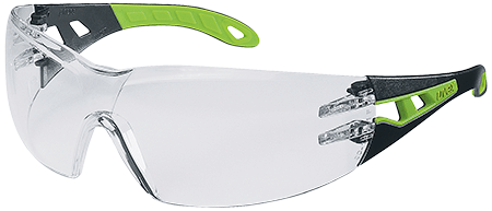 APU2225 - occhiale PHEOS montatura nero/lime lente incolore