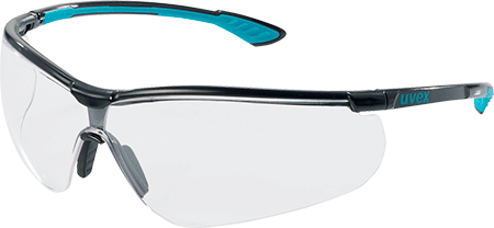 APU3376 - Occhiale SPORTSTYLE 9193 montatura nera/azzurra lente polic.incolore