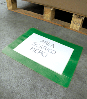 DMTA4G - conf.10 tasche adesive protettive SAFE IN in PVC f.to A4 colore VERDE