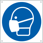 E1389KS - Etichetta adesiva obbligo indossare la maschera EN ISO 7010