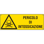 E1719KS - Etichetta adesiva pericolo di intossicazione EN ISO 7010