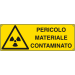 E1727K - Cartello pericolo materiale contaminato EN ISO 7010