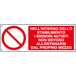 E18041H - Cartello nello stabilimento non abbandonare automezzi EN ISO 7010