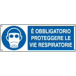 E1903K - Cartello obbligo e'obbligatorio proteggere le vie resp...EN ISO 7010