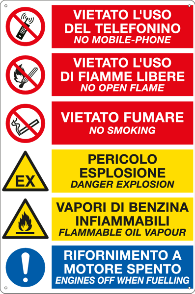 E3523S - Etichetta autoadesiva E'vietato ..EN ISO 7010