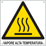 E403903K - Cartello pericolo vapore alta temperatura EN ISO 7010