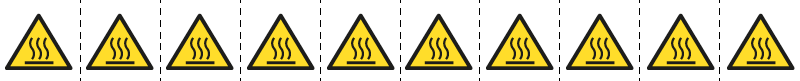 E49639NS - foglio n.10 etichette adesive 30x30 Pericolo superfici...EN ISO 7010