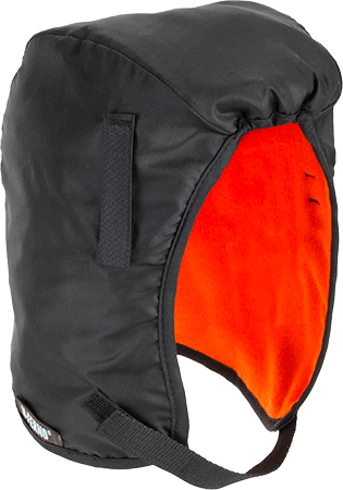 EDS684 - sottocasco invernale colore NERO con cinturino sottogola a strappo
