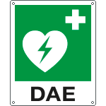 EEF20109X - cartello autoadesivo EasyFix defibrillatore DAE EN ISO 7010