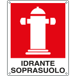 EF20170X - Cartello adesivo EasyFix  idrante soprasuolo