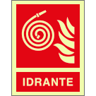 EL20117YP - Cartello fotoluminescente idrante