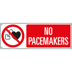 EYE182801KS - Sign prohibition self-adhesive NO PACEMAKERS EN ISO 7010 P007