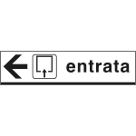 FA6804L - Cartello scatolato ENTRATA SINISTRA