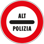 FAR260098 - Disco rifrangente NF 98 ALT POLIZIA