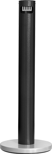 PSR771 - posacenere a colonna  in alluminio verniciato colore grigio. h 102