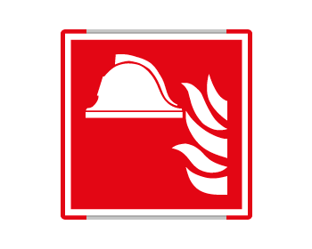 SEME15111AC - segnaletica all.Metal profilo ROSSO mono Pres.Antincen.ENISO 7010 F001