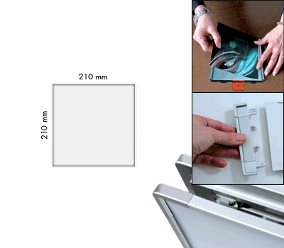 SEMS2121W - segnale alluminio METALSIGN monofacciale colore BIANCO