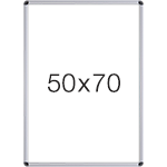SMCT500 - cornice a scatto con protezione antiriflesso trasp.x foglio 500x700 mm