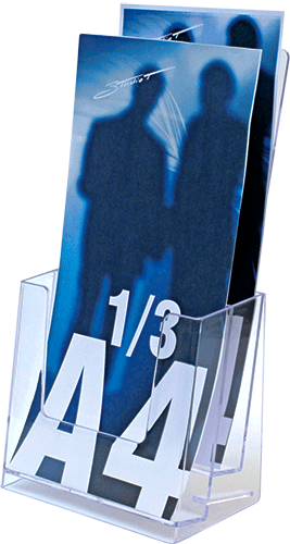 SMET102 - porta depliant da tavolo formati mm 100x210 a 2 posti