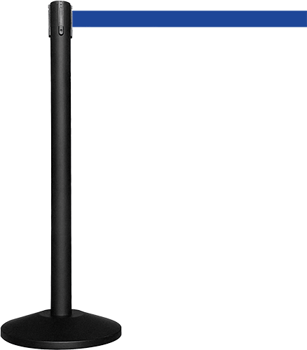 TSB512B - colonnina SAFE IN modello BASIC nera opaca con nastro BLU