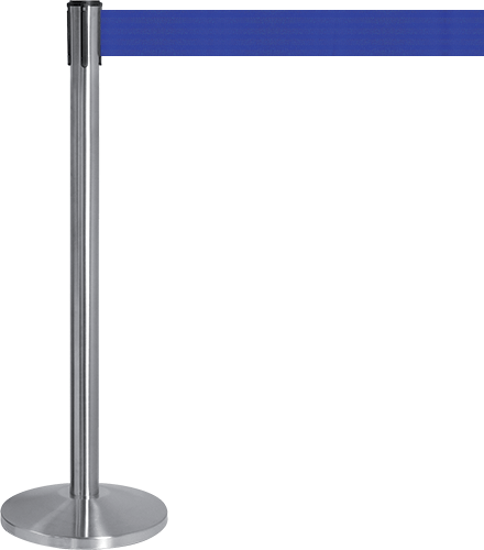 TSP800B - colonnina SAFE IN con nastro personalizzabile h. cm 8 colore BLU