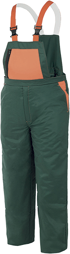 UTP893M - pettorina da boscaiolo verde/arancio a norma EN 381-5 tg.M
