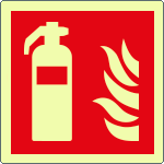 [EL15107XA] EL15107XA - Cartello antincendio estintore solo simbolo EN ISO 7010