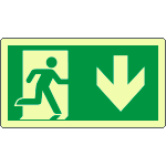 [EL715104WS] EL715104WS - cart.lum.aut."uscita di emergenza"sud