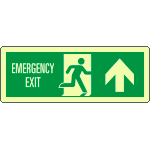 [EL720303KP] EL720303KP - Cartello luminescente DIN Emerg.Exit freccia nord EN ISO 7010