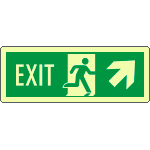 [EL720306KA] EL720306KA - Cartello fotoluminescente "emergency exit" NE          EN ISO 7010