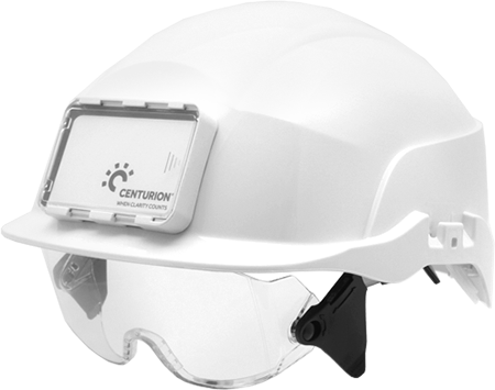 [ELE61WP] ELE61WP - elmetto Spectrum colore bianco. versione con portabadge