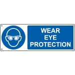 [EYE1901K] EYE1901K - sign mandatory WEAR EYE PROTECTION EN ISO 7010 M004