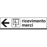 [FA6801L] FA6801L - Cartello scatolato RICEVIMENTO MERCI sinistra