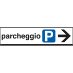 [FA6809D] FA6809D - Cartello scatolato PARCHEGGIO destra